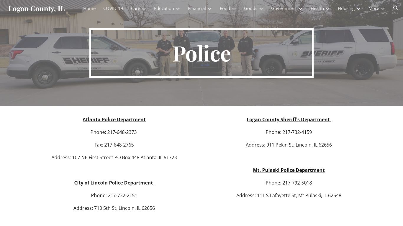 Logan County, IL - Police